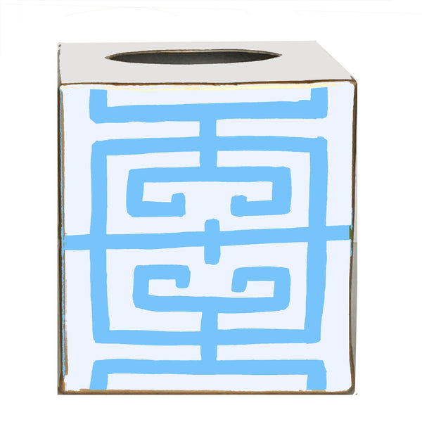 Blue Fret Tissue Box