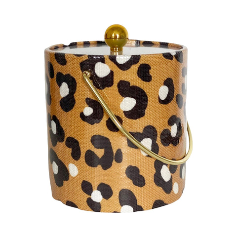 Golden Leopard Ice Bucket by Dana Gibson
