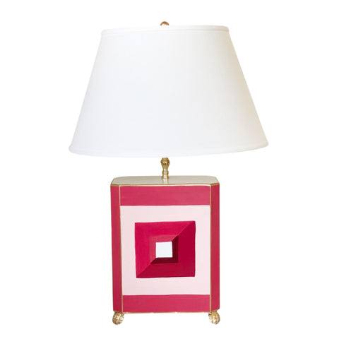 Dana Gibson Gem Palace Lamp in Pink