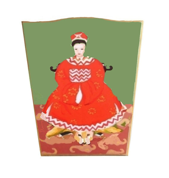 Empress Wastebasket, Tissue Box