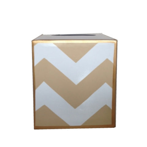Taupe Bargello Tissue Box