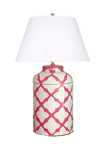 Pink Moda Tea Caddy Lamp