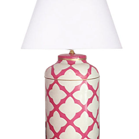 Pink Moda Tea Caddy Lamp