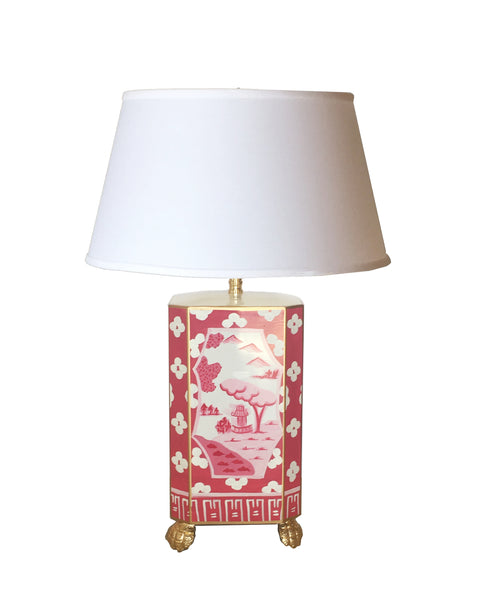 Canton in Pink Lamp with Shade