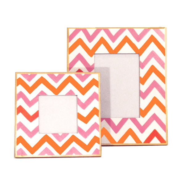 Pink Bargello Picture Frame, Large or Small