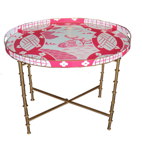 Canton in Pink Tray Table