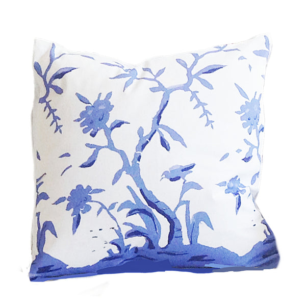 Cliveden in Blue 22" Pillow