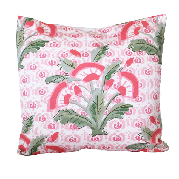 Mughal Fleur in Pink 22" Pillow