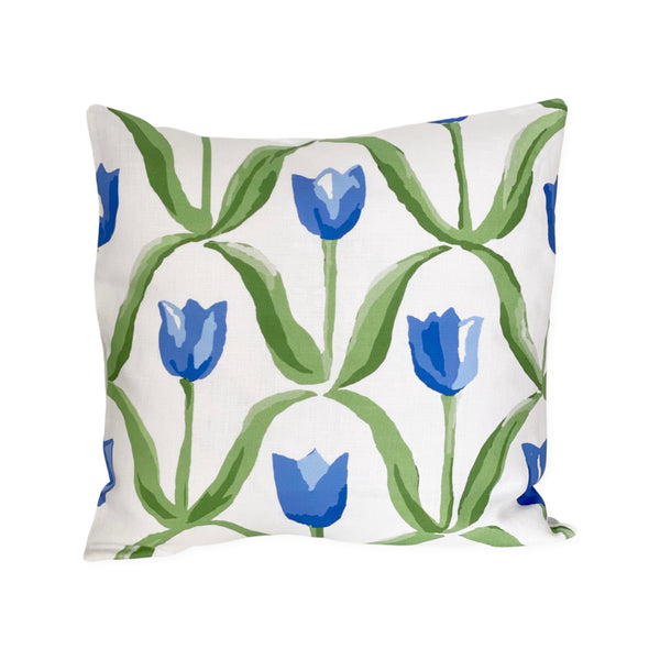 Tulip on White Pillow