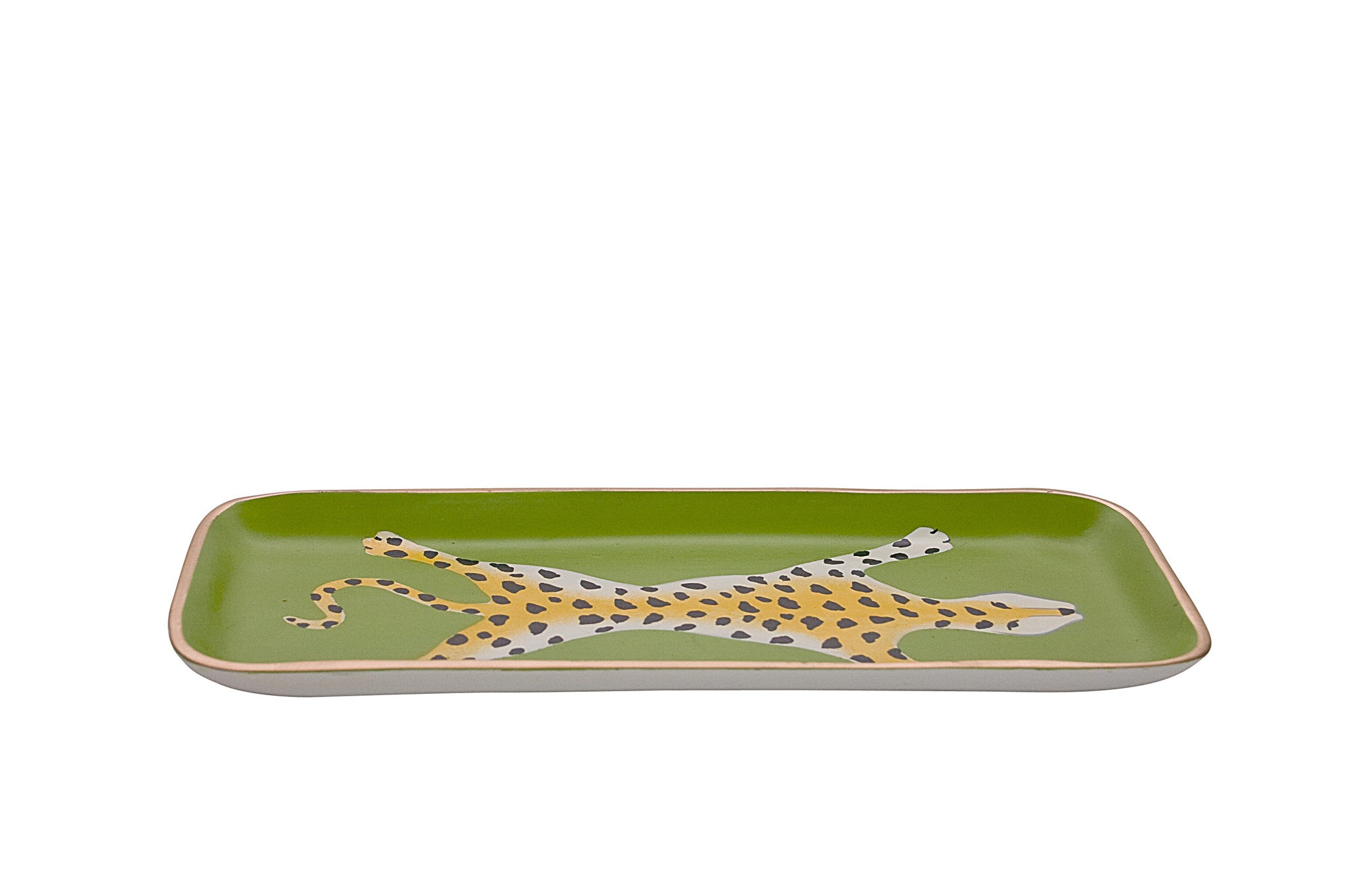 Green Leopard Tray, Small