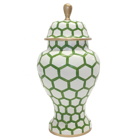 Ginger Jar, Small in Green Mesh