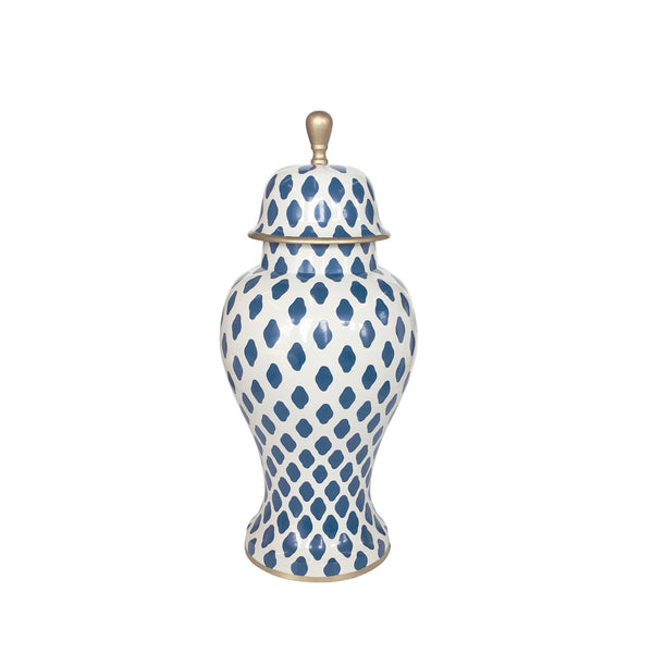 Parsi in Navy Ginger Jar, Medium