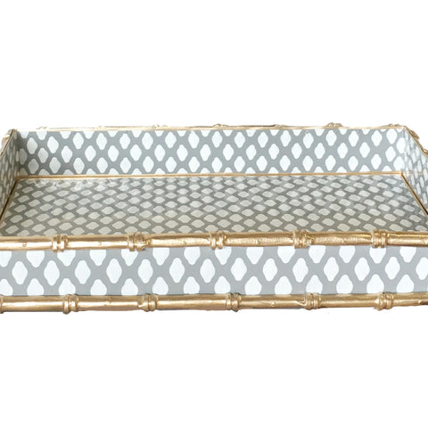 Bamboo in Grey  Parsi Serving Tray