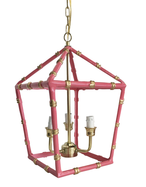 Bamboo Lantern in Pink, Small