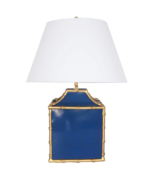 Pagoda in Navy Lamp