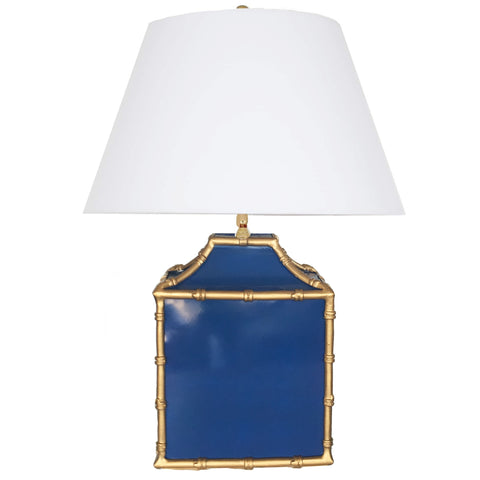 Pagoda in Navy Lamp