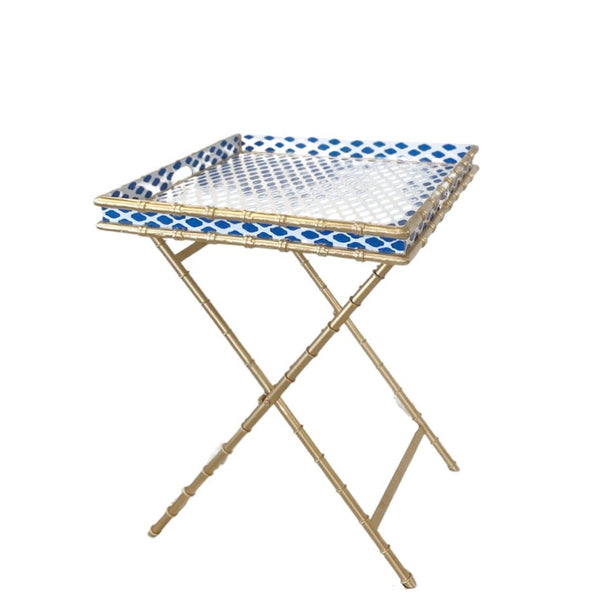 Parsi Navy bamboo Cocktail Table