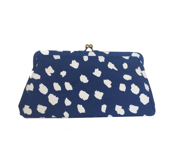 Navy Fleck Clutch