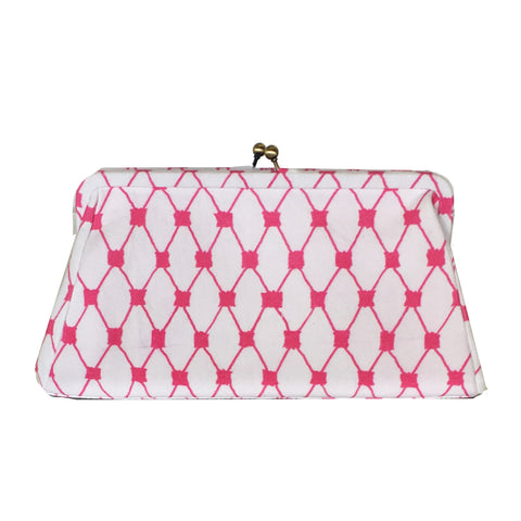 Pink French Twist Clutch