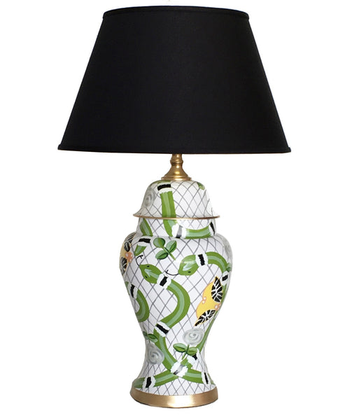 Palace Walls in Green Lamp