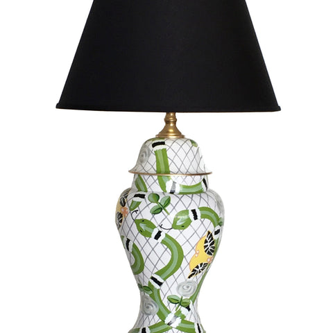 Palace Walls in Green Lamp