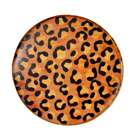 Brown Leopard Tray, Small