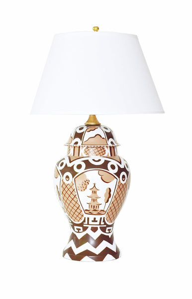 Summer Palace Lamp in Brown